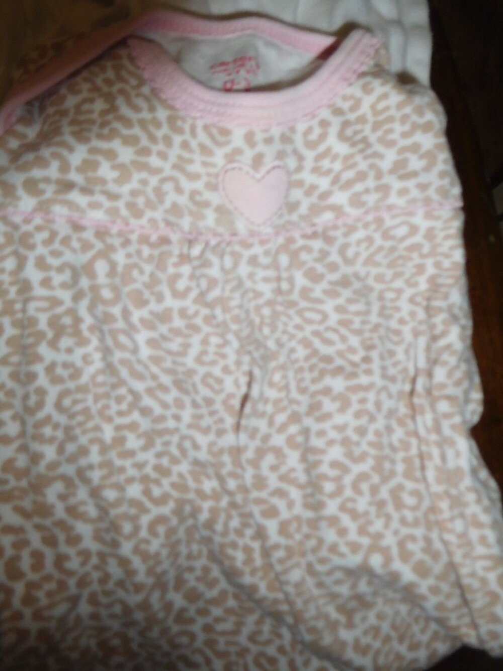 Carter's Leopard/Cheetah Print Infant Gown (0-3 mos)